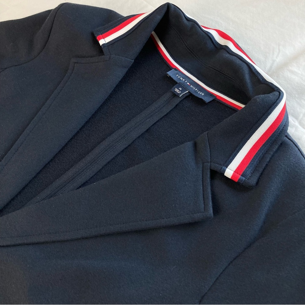 Tommy Hilfiger French Terry Knit Nautical Blazer M - Picture 10 of 17
